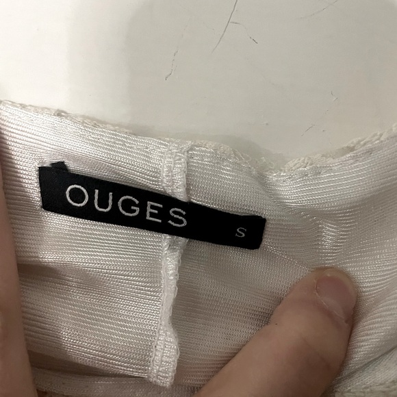 Ouges Elegant Lace Sleeveless Dress in White - Picture 4 of 5